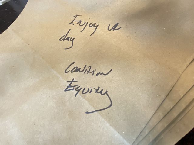 When Kyro Wideman of the Coalition for Food and Health Equity includes handwritten notes with the meals he packs for area residents.